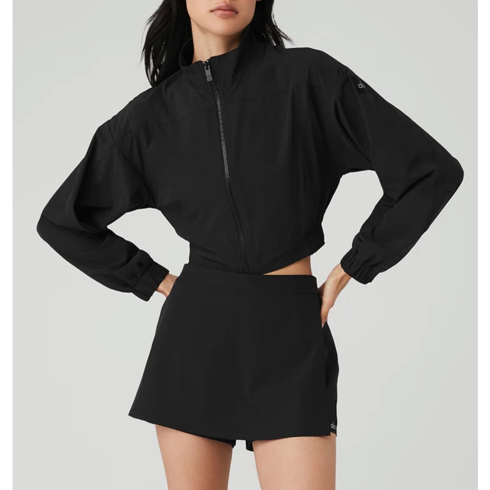 Alo Clubhouse Jacket Black Small NWT